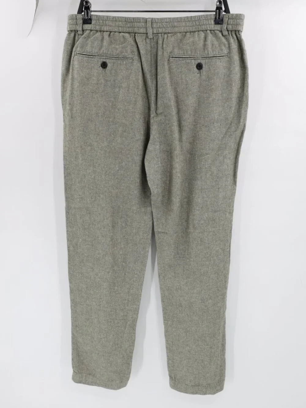 NWT Banana Republic Pants 34x28 Athletic fit Tapered Linen Cotton Herringbone